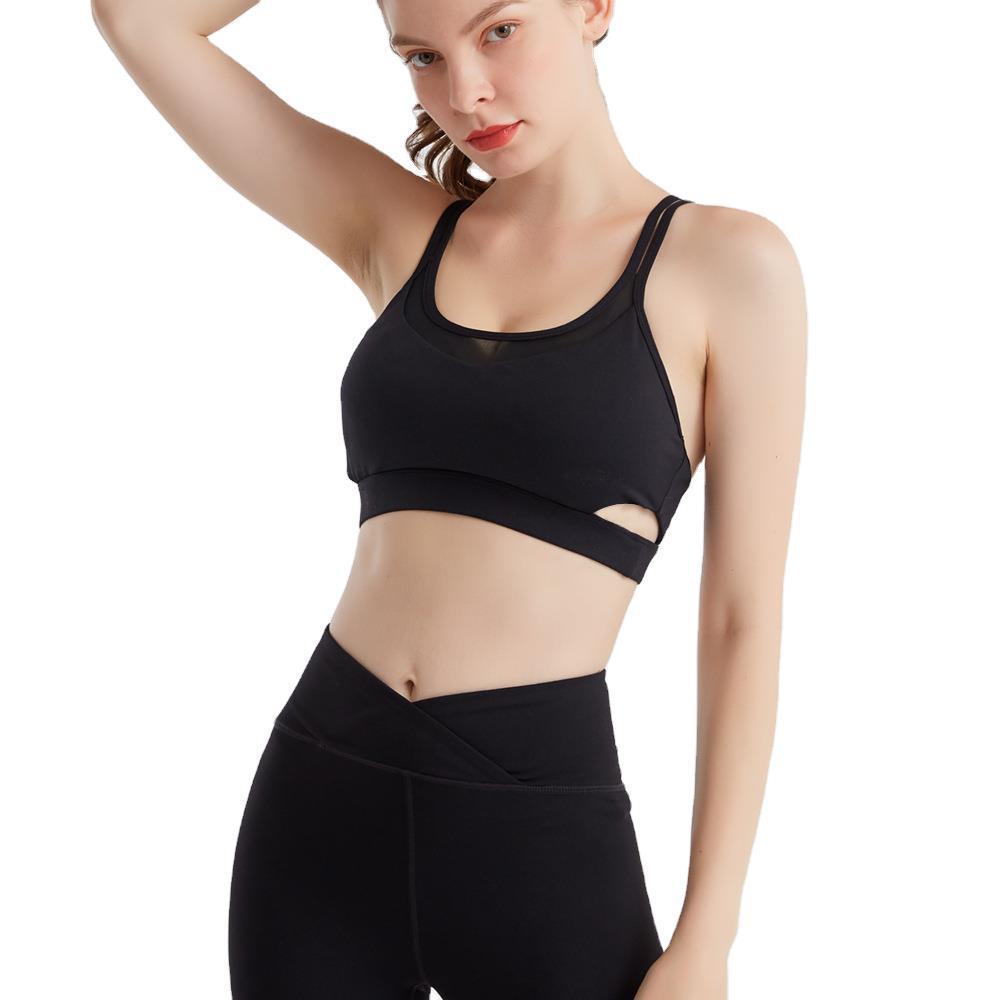 Sexy Top Bare Navel Sports Tight-fitting Breathable Running Bra